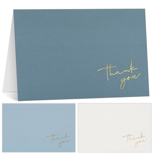 ZICOTO Beautiful Thank You Cards Set of 30 With Envelopes and Stickers - Elegant Blank Cards For Personalized Notes - Perfect Bulk Stationary Set For All Occasions incl. Weddings, Business & Baby Showers - Image 1