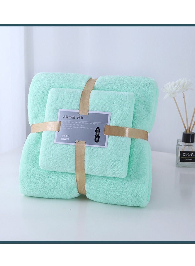 GOLDEN MILLION Towel & Bath Towel Set Absorbent Quick Dry Cleaning Face & Shower Towel  - Image 1