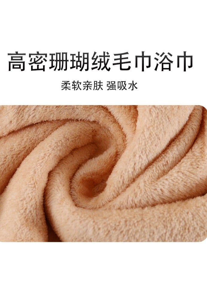 GOLDEN MILLION Towel & Bath Towel Set Absorbent Quick Dry Cleaning Face & Shower Towel  - Image 3