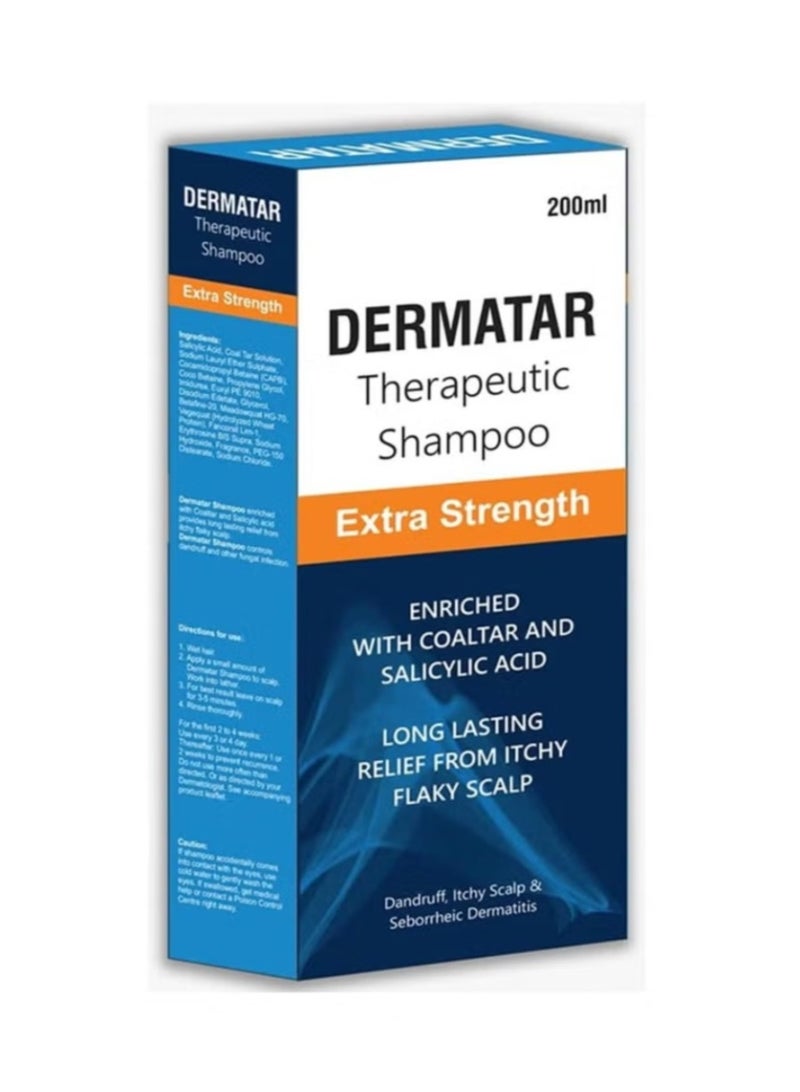 Dermatar Extra Strength Therapeutic Hair Shampoo 200ml