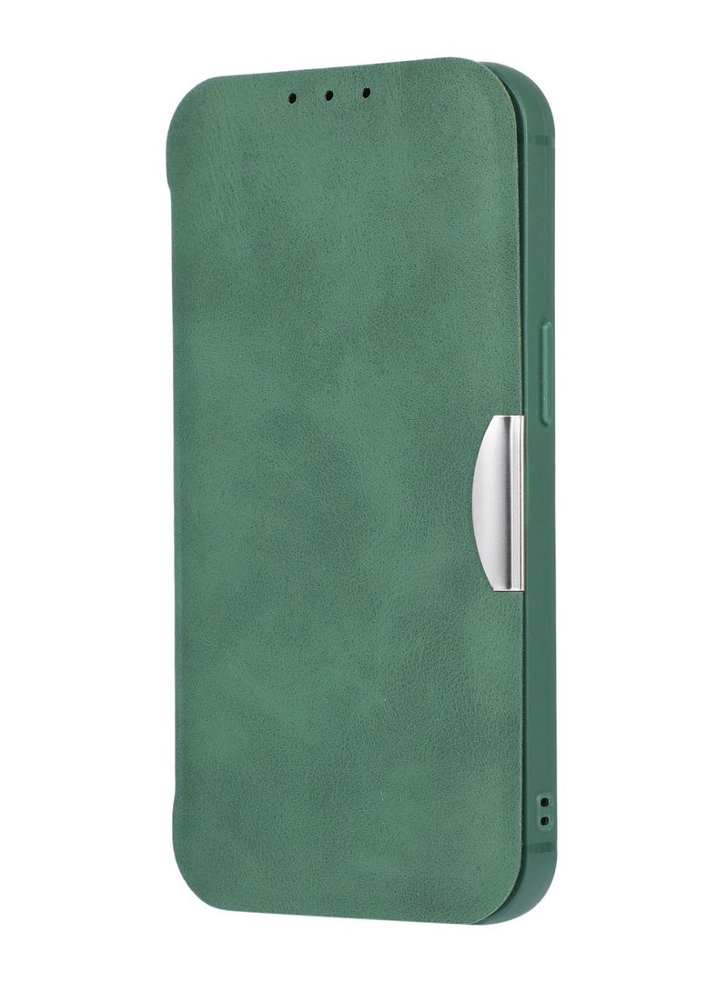 Suteni Flip Cover Leather Protective Hidden Card Slots Phone Case for iPhone - Image 1