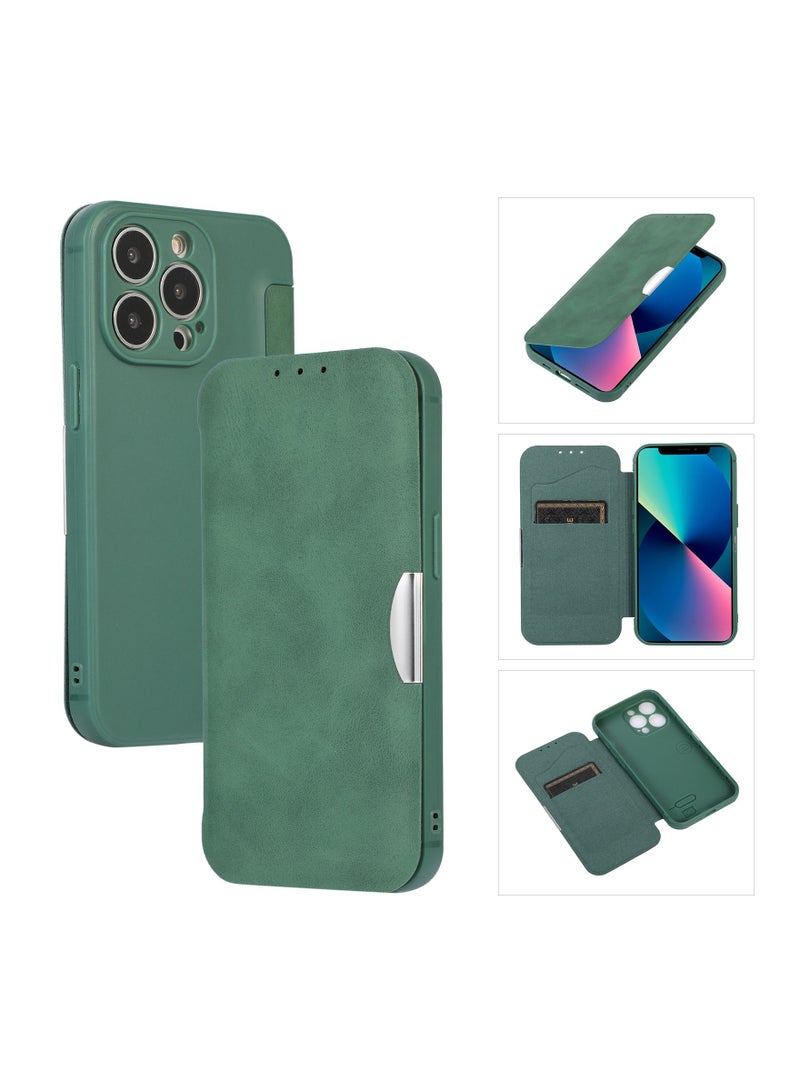 Suteni Flip Cover Leather Protective Hidden Card Slots Phone Case for iPhone - Image 3