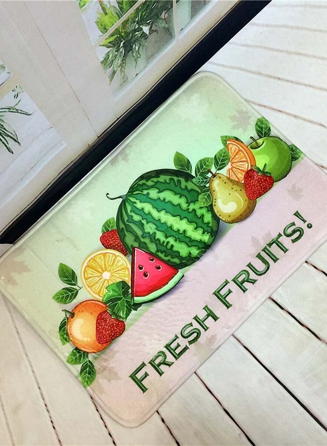 NIBEMINENT Fruit Pattern Anti-Slip Doormat Multicolour 40 x 60cm
