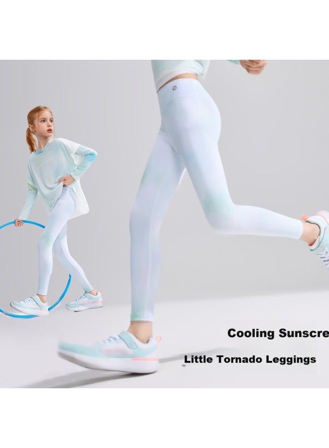 Ask Junior [quick-dry Sun Protection] Children's Pants, Summer Outdoor Sports Pants, Youth Ice-cool Ice Skin Pants, Elastic Running Pants