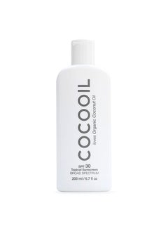 Topical Sunscreen SPF 30 | Natural Botanical Oils, Organic Coconut Oil, Skin Nourishing, Cruelty Free | 6.7 Fl Oz