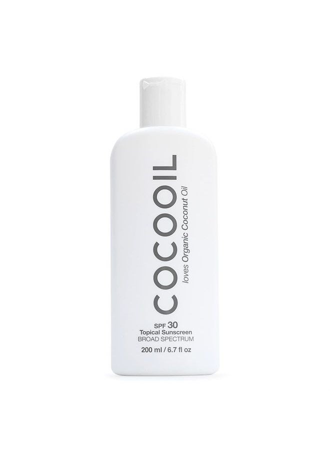 COCOOIL - Topical Sunscreen SPF 30 | Natural Botanical Oils, Organic Coconut Oil, Skin Nourishing, Cruelty Free | 6.7 Fl Oz - Image 1