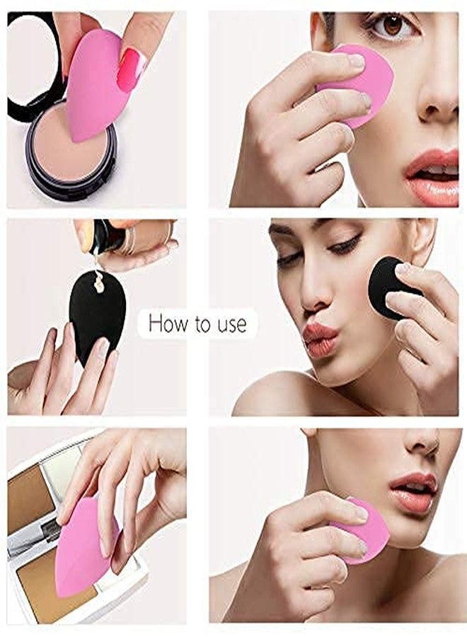 imioxo Makeup 6 in 1 Cotton Pad Applicator Foundation Makeup Blender Powder Buff Sponge Cosmetic Puff Women's & Girls Cosmetic Makeup Beauty (Pack of 1) - Image 4