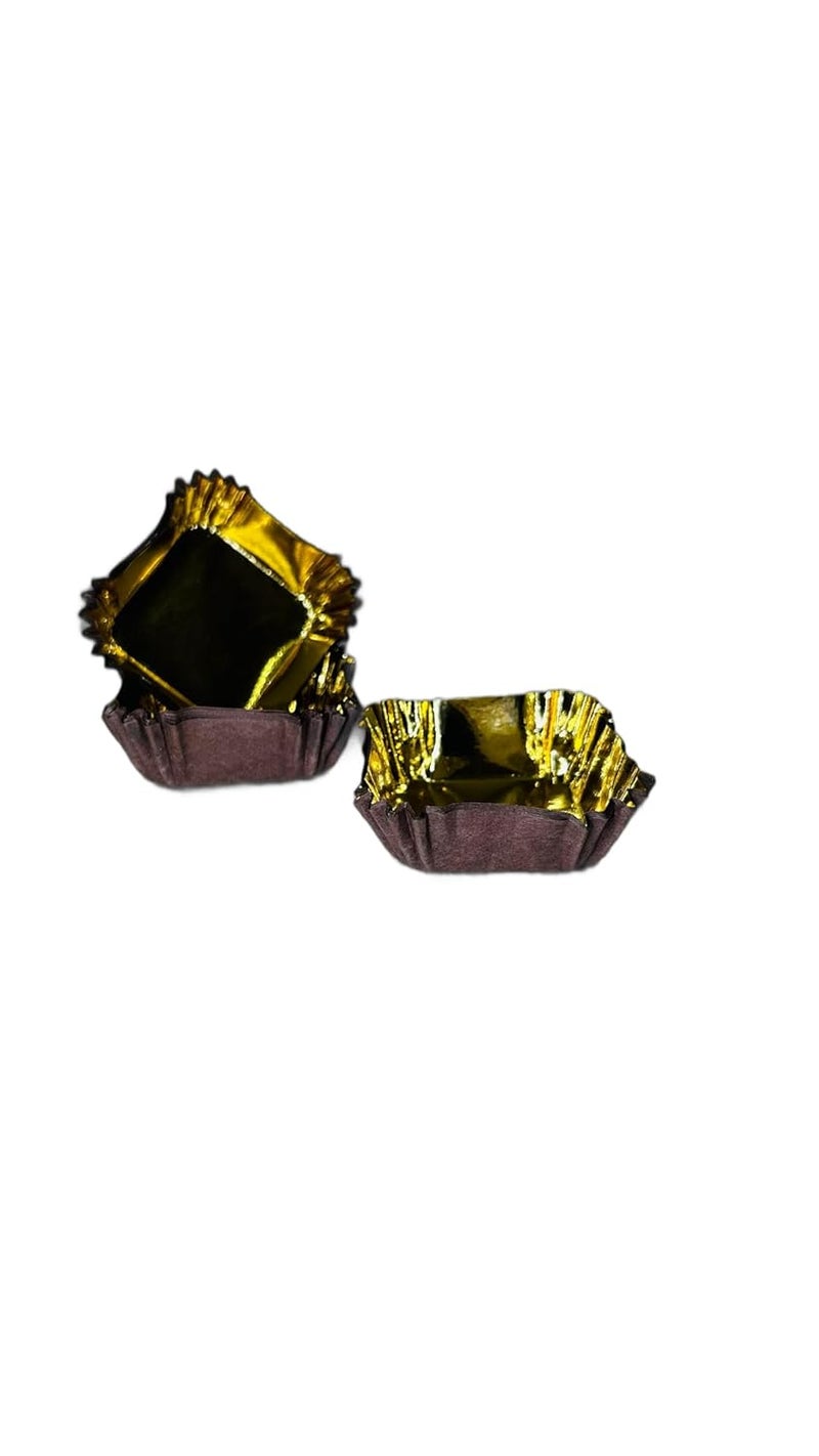 Baekence Baekence Bake and Serve Square Mould Mini 35x35x15 Pack of 200 pcs