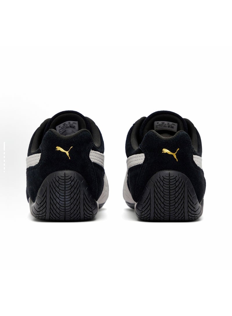 Puma Black and White Foil Racing Shoes Low-Top Leather Retro Casual Unisex Sneakers - Image 5