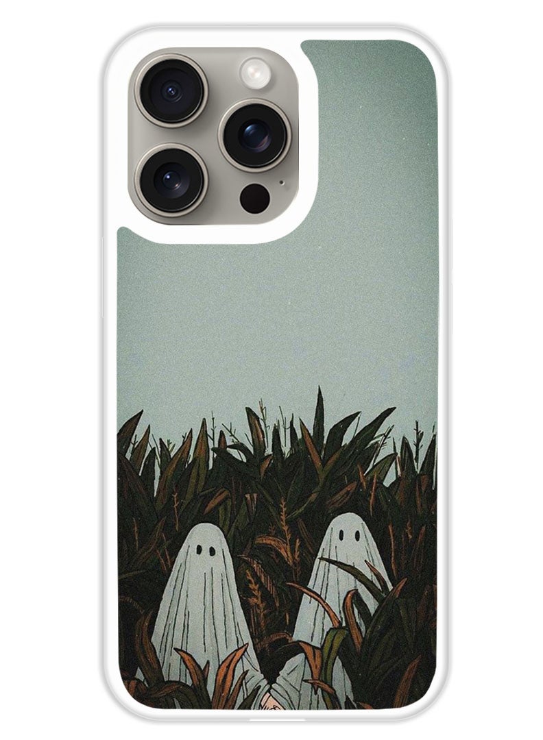 Theodor Protective Case Cover For APPLE IPHONE 15 Pro Two Ghost (White Bumper) - Image 1