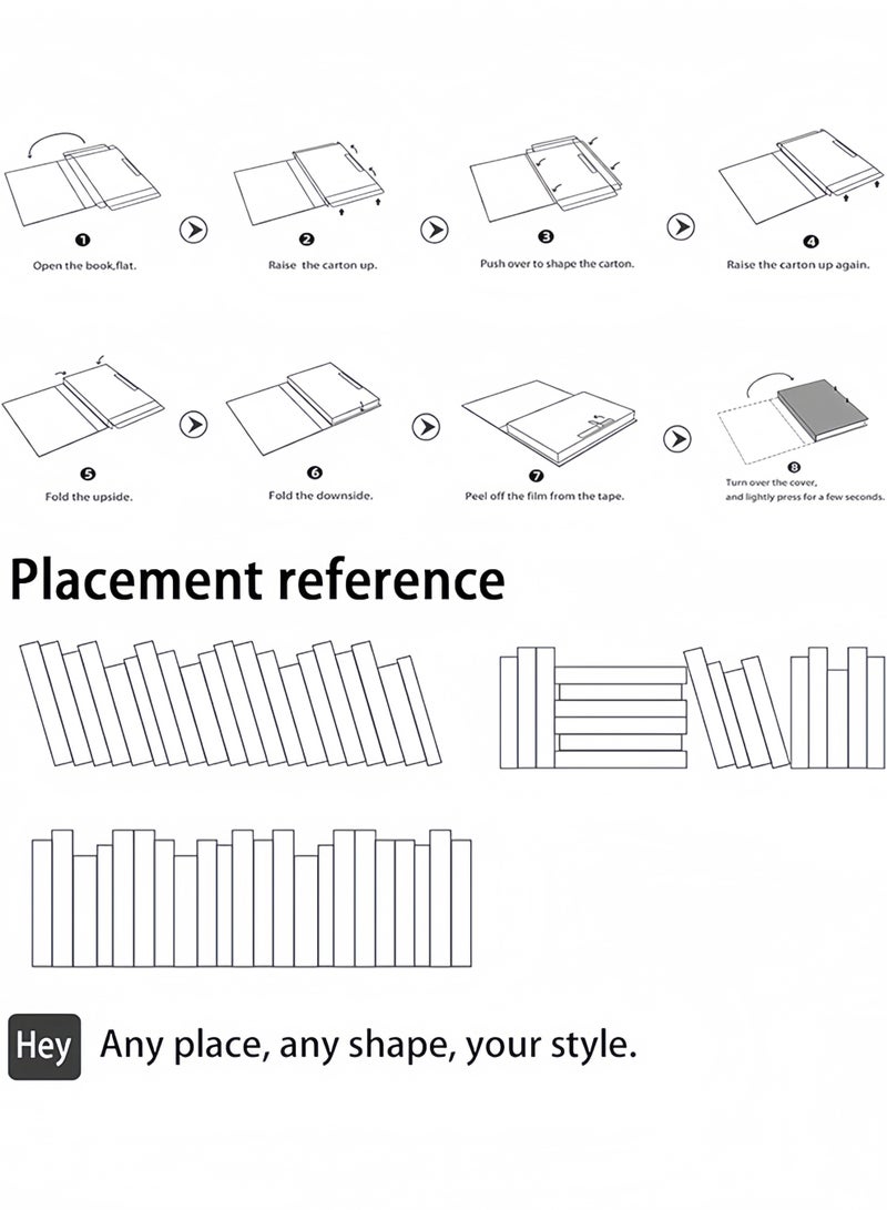 3 Pack Faux Books for Decoration, Modern Fashion Decorative Books Set for Coffee Table, Bookshelf, Living Room Decor - Image 4