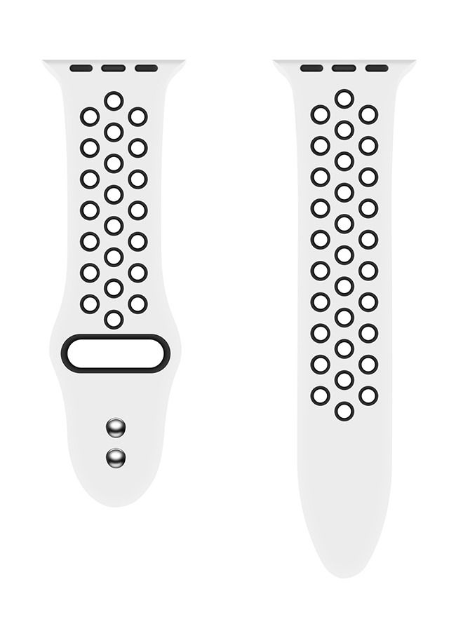 Silicone Replacement Strap For Apple Watch Series 5/6/7 42/44/45mm Multicolour - Image 3