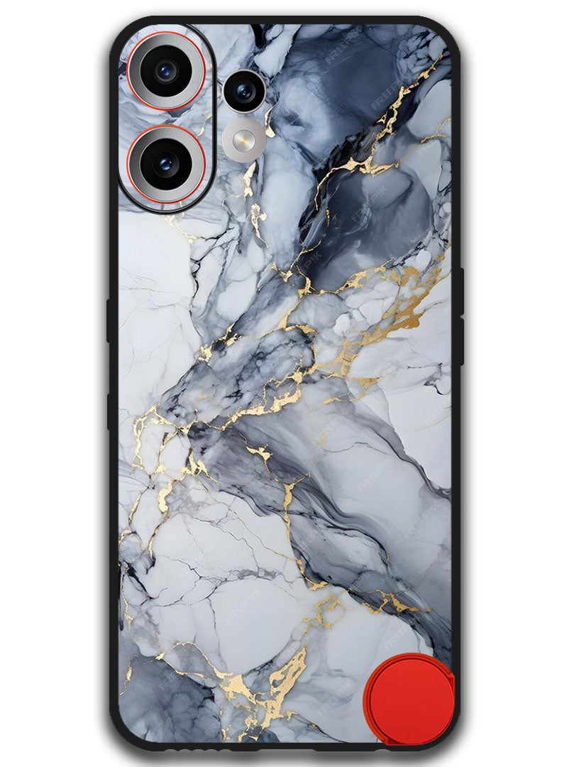 Theodor Case Compatible with Nothing CMF Phone 2 Pro 6.77 Inch Protection Shockproof Bumper Cover Grey Marble Blush - Image 1