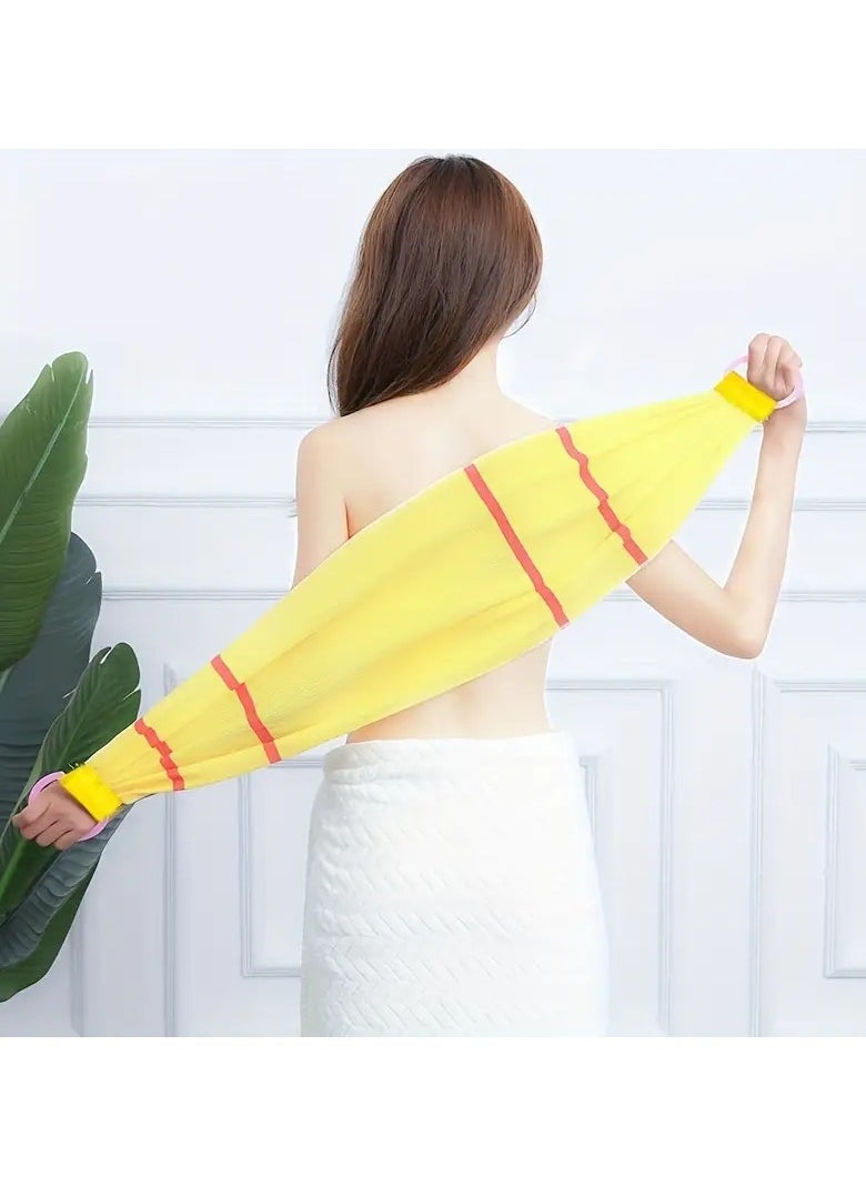 Goolsky Long Strip Exfoliating Back Scrubber, Body Back Scrubber Towel For Shower, Bath Scrub Washclothfor Men & Women Exfoliation, Back Rubbing Towel, Strong Pulling Back Long Strip To Wipe Back, 1pc  - Image 4