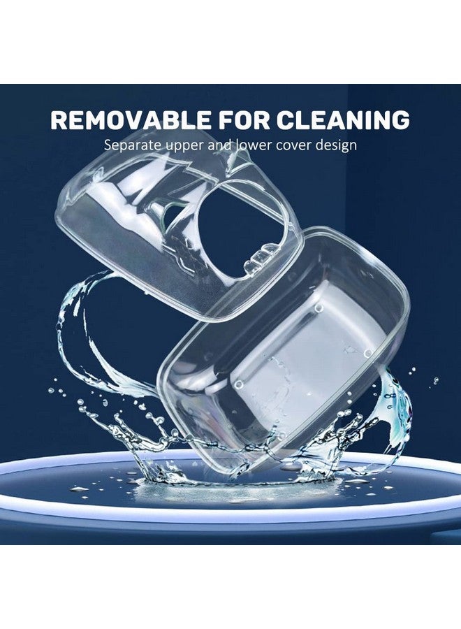 PDFans حاوية حمام رمل للهامستر وصندوق فضلات الحيوانات الصغيرة وحوض استحمام وحمام المخلوقات مع مغرفة وملحقات للفئران والقنفذ والليمينغ والجربوع أو الحيوانات الأليفة الصغيرة الأخرى - Image 3