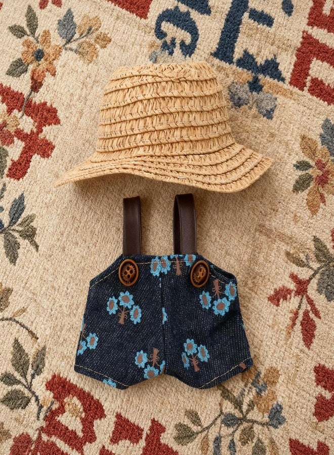 Evowatt 2-Piece Clothing Set for Labubu 17cm Doll Clothing - 17cm Outfit with Cream Brown Hat & Overalls (Doll Not Included) - Image 3