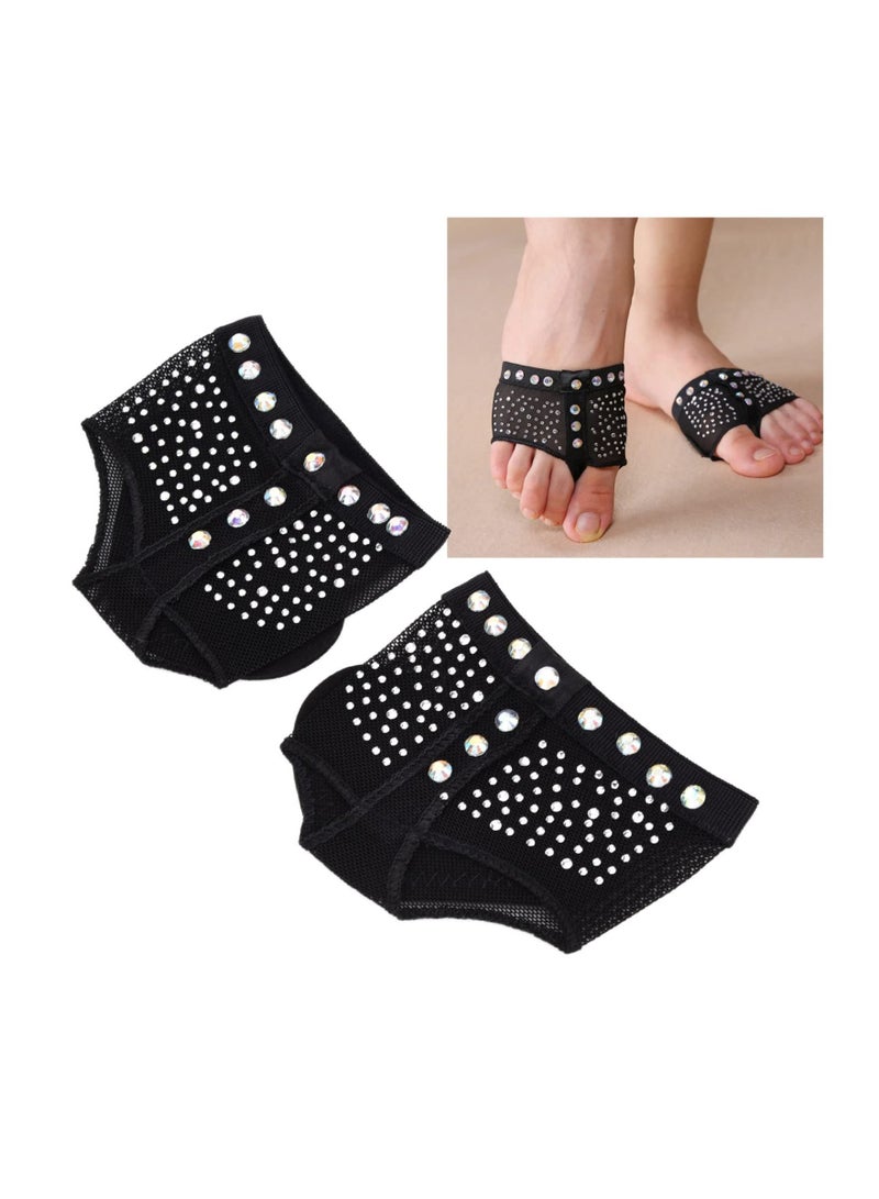 SYOSI Dance Paw Pads Dance Foot Thong, Ballet Shoes Half Sole Dance Shoes Bare Yoga Footwear, Ballet Paws Fitness for Women's Girls M - Image 2