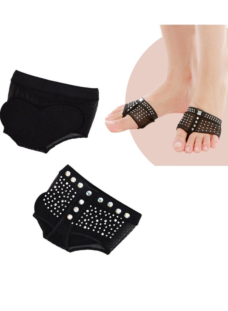 SYOSI Dance Paw Pads Dance Foot Thong, Ballet Shoes Half Sole Dance Shoes Bare Yoga Footwear, Ballet Paws Fitness for Women's Girls M - Image 1