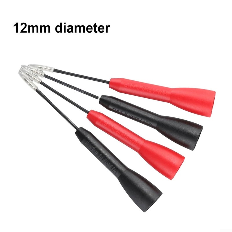Insulation Piercing Needles 10A 600V Nondestructive Multimeter Test Probes Set of 4 - Image 3