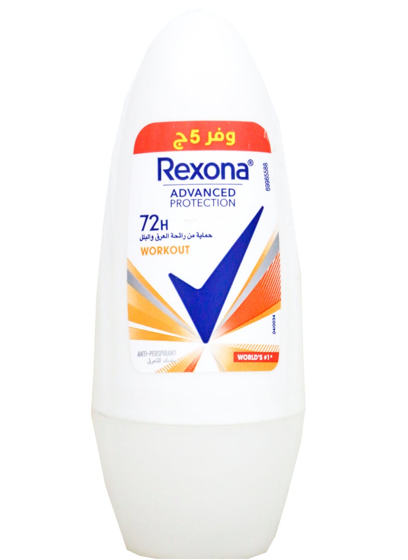 Rexona - Rexona Women Antiperspirant Deodorant Workout Roll-On 50Ml - Image 1