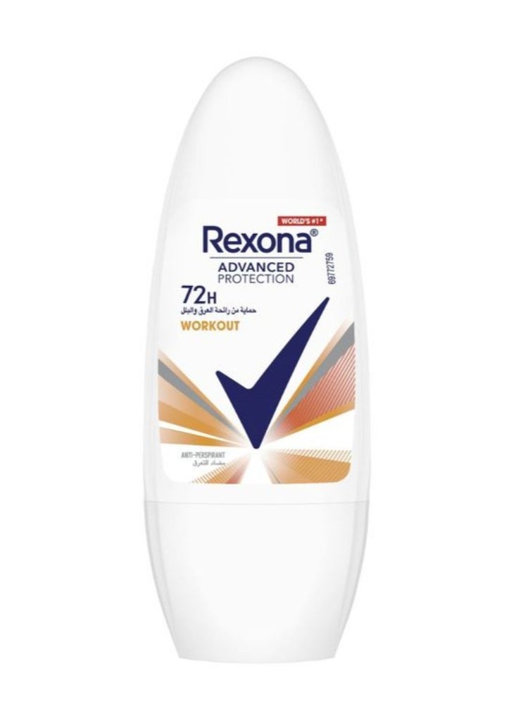 Rexona - Rexona Women Antiperspirant Deodorant Workout Roll-On 50Ml - Image 1