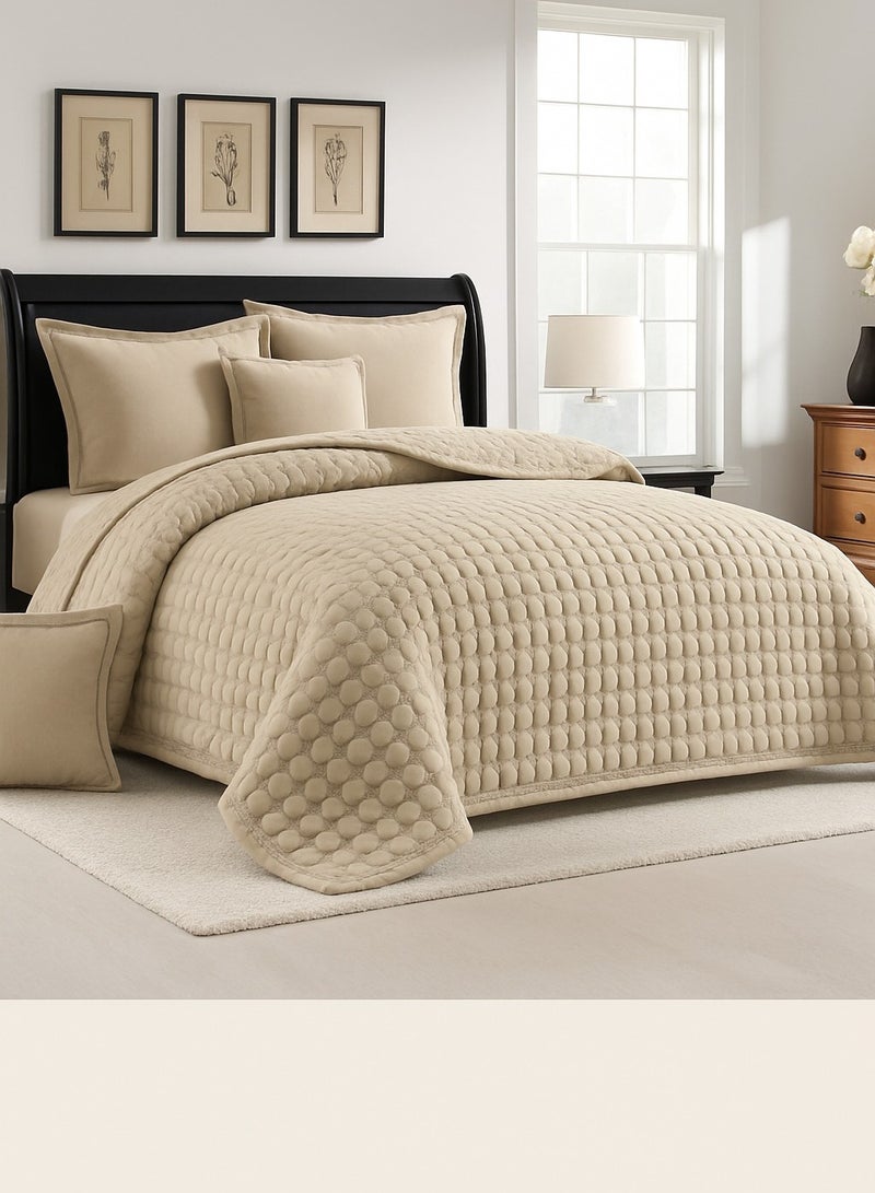 مينج لي طقم لحاف سرير نفرين مضغوط 6 قطع – بوليستر ناعم – مقاس كينج 230×250 سم - Image 1