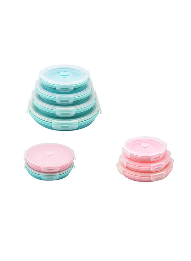 NIBEMINENT 3-Piece Collapsible Food Storage Set Blue - Image 3