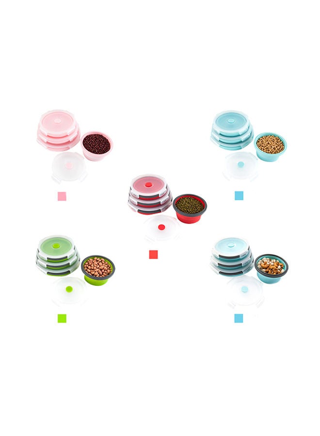 NIBEMINENT 3-Piece Collapsible Food Storage Set Blue - Image 2