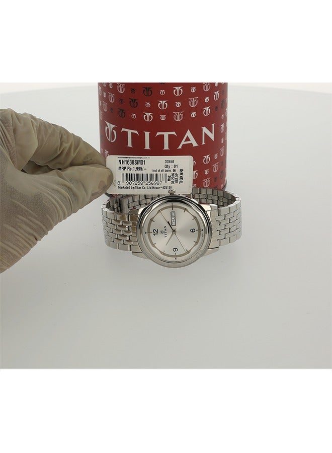 TITAN Stainless Steel Analog Wrist Watch 1638SM01 - Image 2