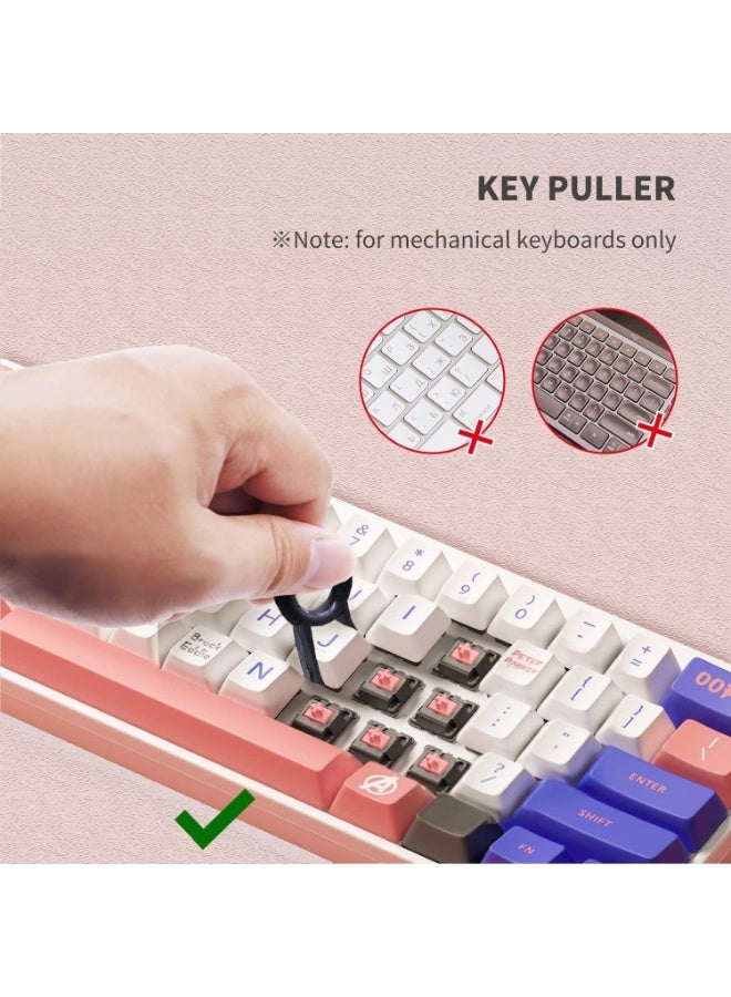 مجموعة تنظيف إلكترونية مدمجة 5 في 1 - أدوات إزالة الغبار من لوحة المفاتيح، والكمبيوتر المحمول، والماوس، وسماعات الرأس - تتضمن فرشاة نايلون، وإسفنجة تنظيف، وقلم دقيق، وأداة سحب المفاتيح - Image 2