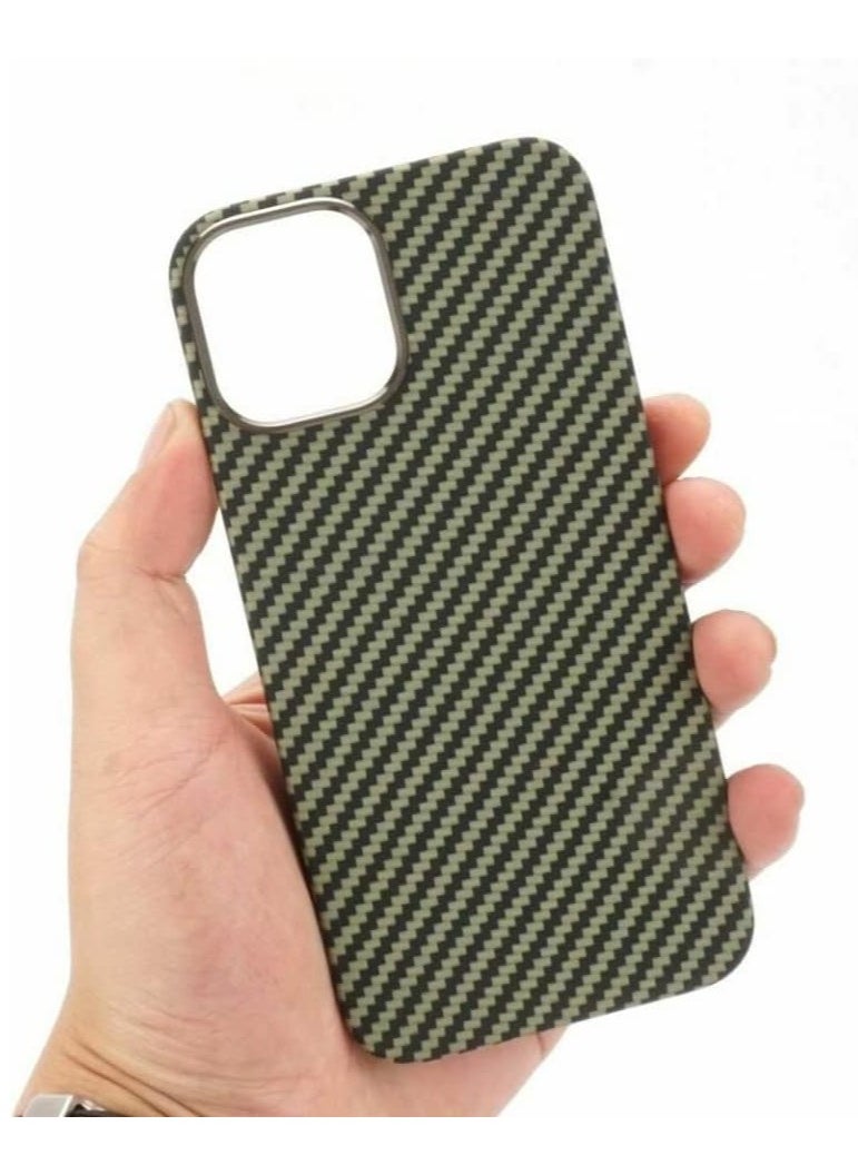 Case Compatible with iPhone 15 Pro max Case 3D Skin Texture Kevlar Fiber Bulletproof Vest Cover Protective Carbon Fiber Pattern Ultra Slim - Image 2