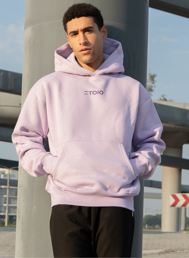 زتويق ZTOIQ Oversized Drop Fit Hoodie for Unisex – 100% Cotton Relaxed Fit Fleece Knit, Stylish & Comfortable - Image 3