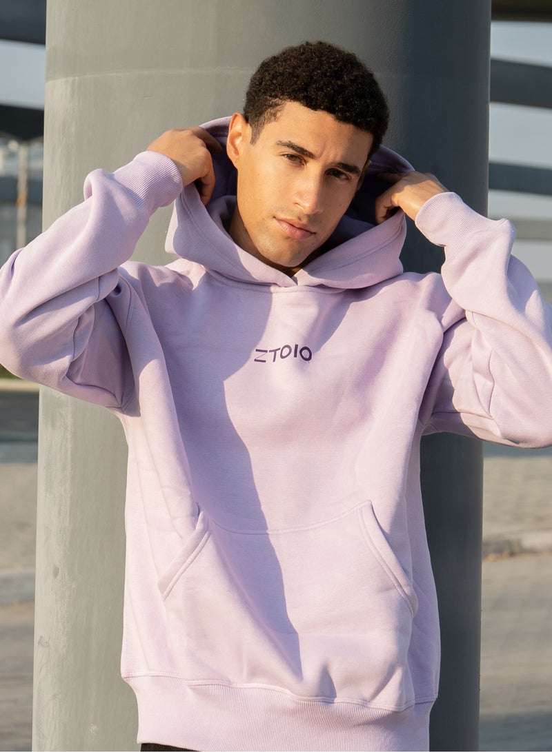 زتويق ZTOIQ Oversized Drop Fit Hoodie for Unisex – 100% Cotton Relaxed Fit Fleece Knit, Stylish & Comfortable - Image 4