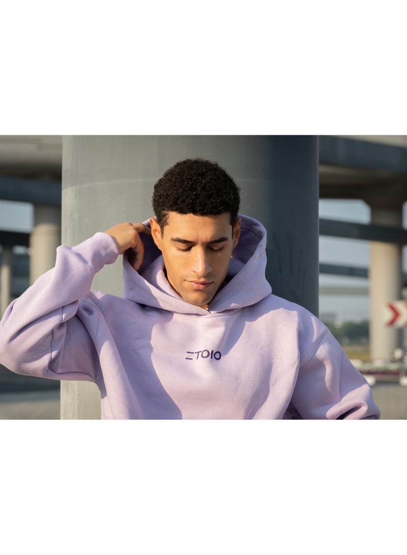 زتويق ZTOIQ Oversized Drop Fit Hoodie for Unisex – 100% Cotton Relaxed Fit Fleece Knit, Stylish & Comfortable - Image 5
