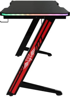 AWD AWD Gaming Desk Table With RGB light, Computer Desk (ZS2-1400), Cup Holder and Headphone Hook Gamer Workstation Game Table.  - Image 3