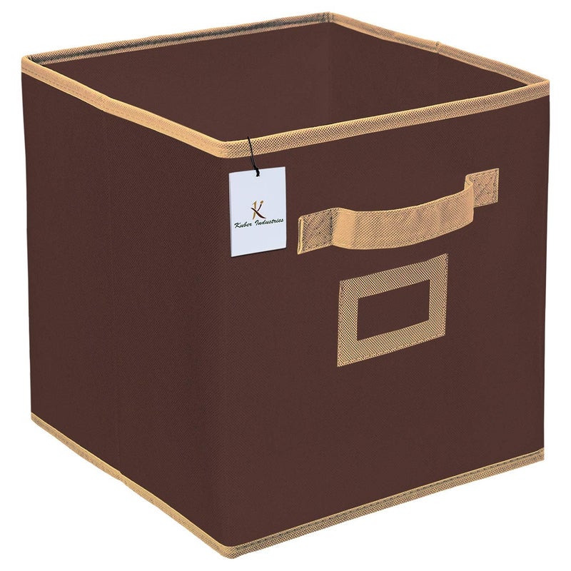 Kuber Industries Kuber Industries Non Woven Small Foldable Storage Organiser Cubes/Boxes (Coffee) - CTKTC35135  - Image 1