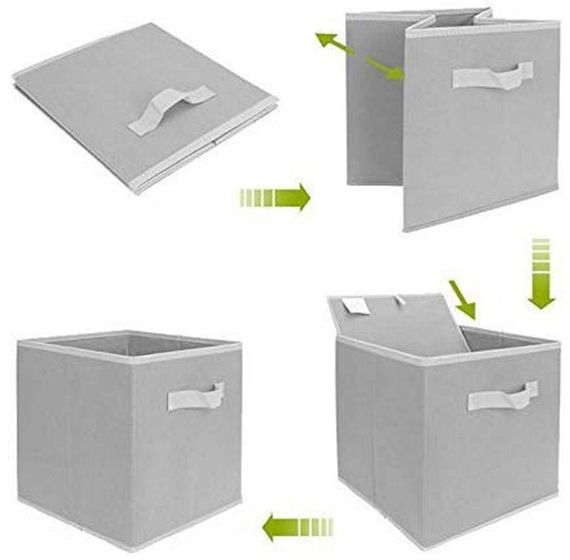 Kuber Industries Kuber Industries Non Woven Small Foldable Storage Organiser Cubes/Boxes (Coffee) - CTKTC35135  - Image 2