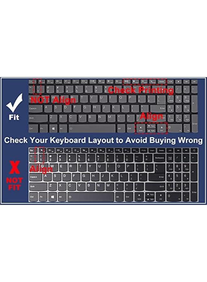 Black Keyboard Cover for Lenovo Yoga 7i 15.6 16, Ideapad 3/Idepad 3i/Ideapad 5/Ideapad 5 17.3, Flex 5 15.6, Slim 7 15, ThinkBook 15P G4 -Protect your laptop now! - Image 2