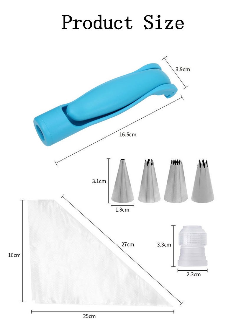 هومستر 17 قطعة قلم تزيين الكيك - مسدس كريمة متعدد الوظائف مع أطراف التزيين، أدوات خبز كاملة للمبتدئين والمحترفين - Image 2