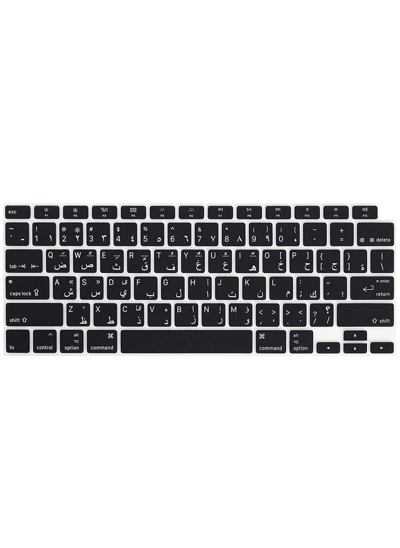 Ntech Ntech Arabic Language silicon Keyboard Cover Skin Protector Compatible 2020 Release New MacBook Air 13 inch Models A2179/A2337 with Touch ID  - Image 1