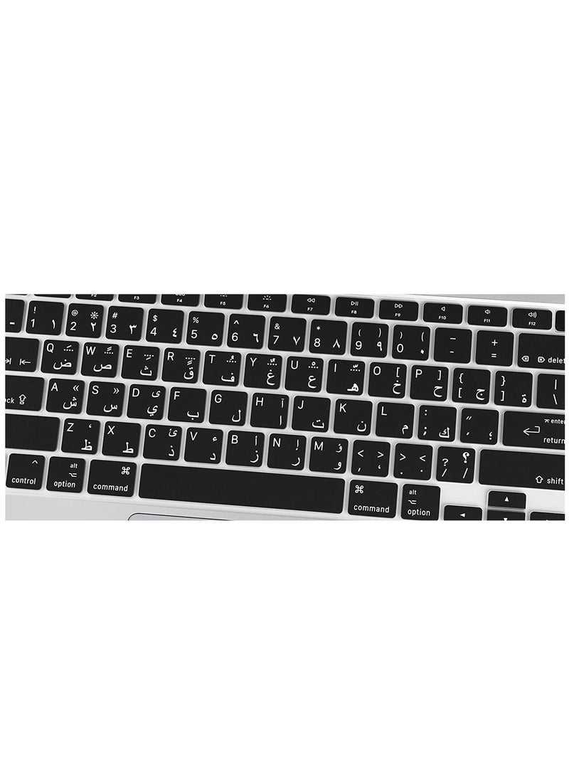 Ntech Ntech Arabic Language silicon Keyboard Cover Skin Protector Compatible 2020 Release New MacBook Air 13 inch Models A2179/A2337 with Touch ID  - Image 4