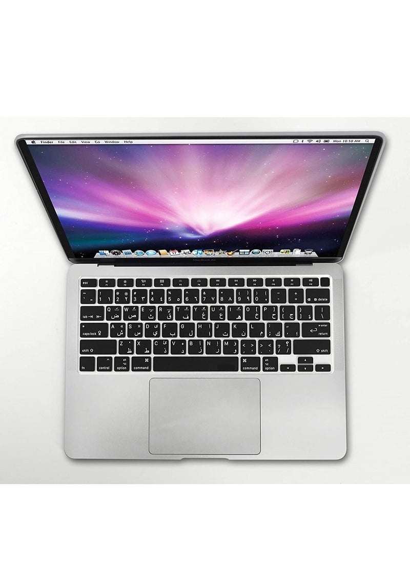 Ntech Ntech Arabic Language silicon Keyboard Cover Skin Protector Compatible 2020 Release New MacBook Air 13 inch Models A2179/A2337 with Touch ID  - Image 5