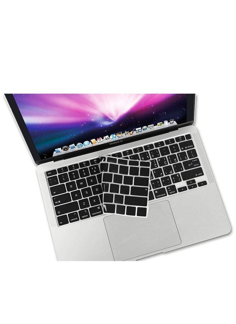 Ntech Ntech Arabic Language silicon Keyboard Cover Skin Protector Compatible 2020 Release New MacBook Air 13 inch Models A2179/A2337 with Touch ID  - Image 3