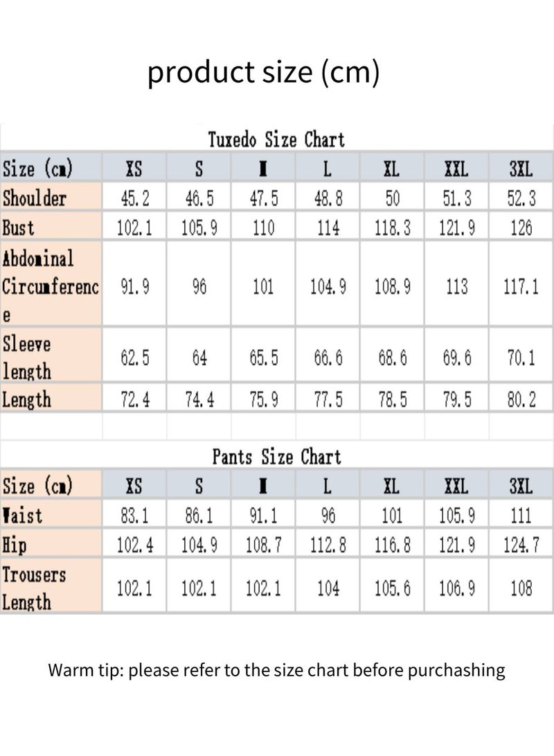 3 Pcs Men Suit Blazer Jacket Vest Pants Pinstripe Peak Collar Two Button Flap Pockets for Wedding Party Dinner Men Elegant Classic Attire - Image 5