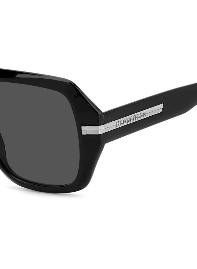 ديسكويرد2 نظارات شمسية مستطيلة بإطار مسطح