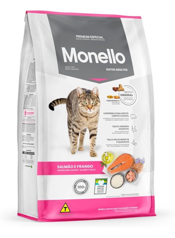 Monello Chicken And Salmon Adult Cat Food 15 KG - Image 1