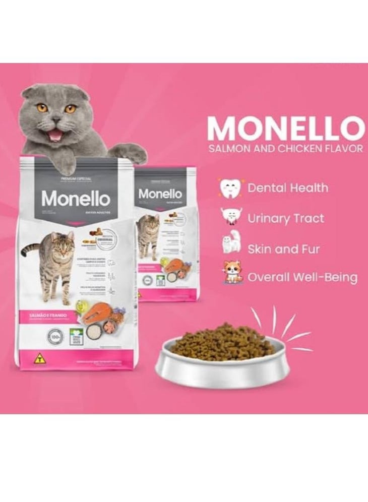 Monello Chicken And Salmon Adult Cat Food 15 KG - Image 4
