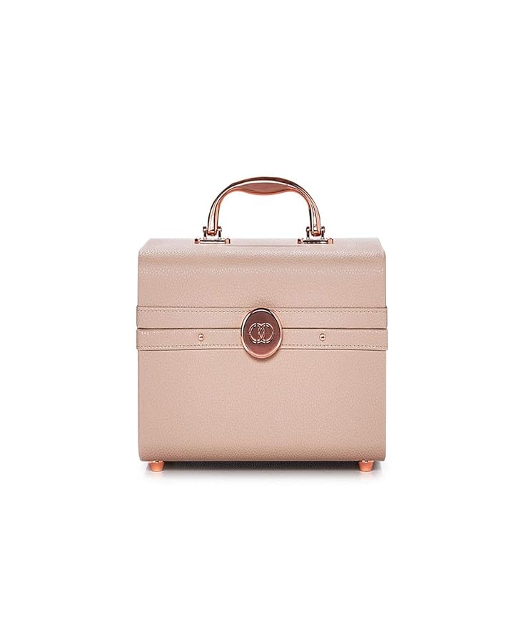 Caboodles Life Style Small Train Case Makeup Cosmetic Case Organizer Small Train CaseCream White - Image 1