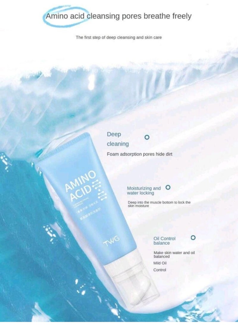 Amino Acid Facial Cleanser - Daily Skin Care Foam - Image 2