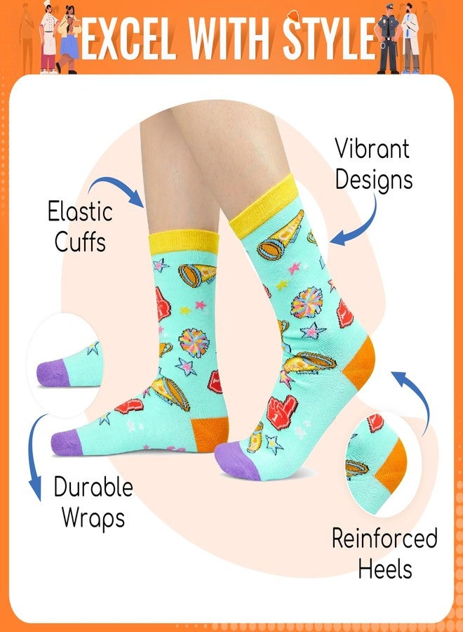 Zmart Cheerleader Gifts for Girls - Cheer Coach Senior Night Gifts, Cheerleading Socks - Image 2